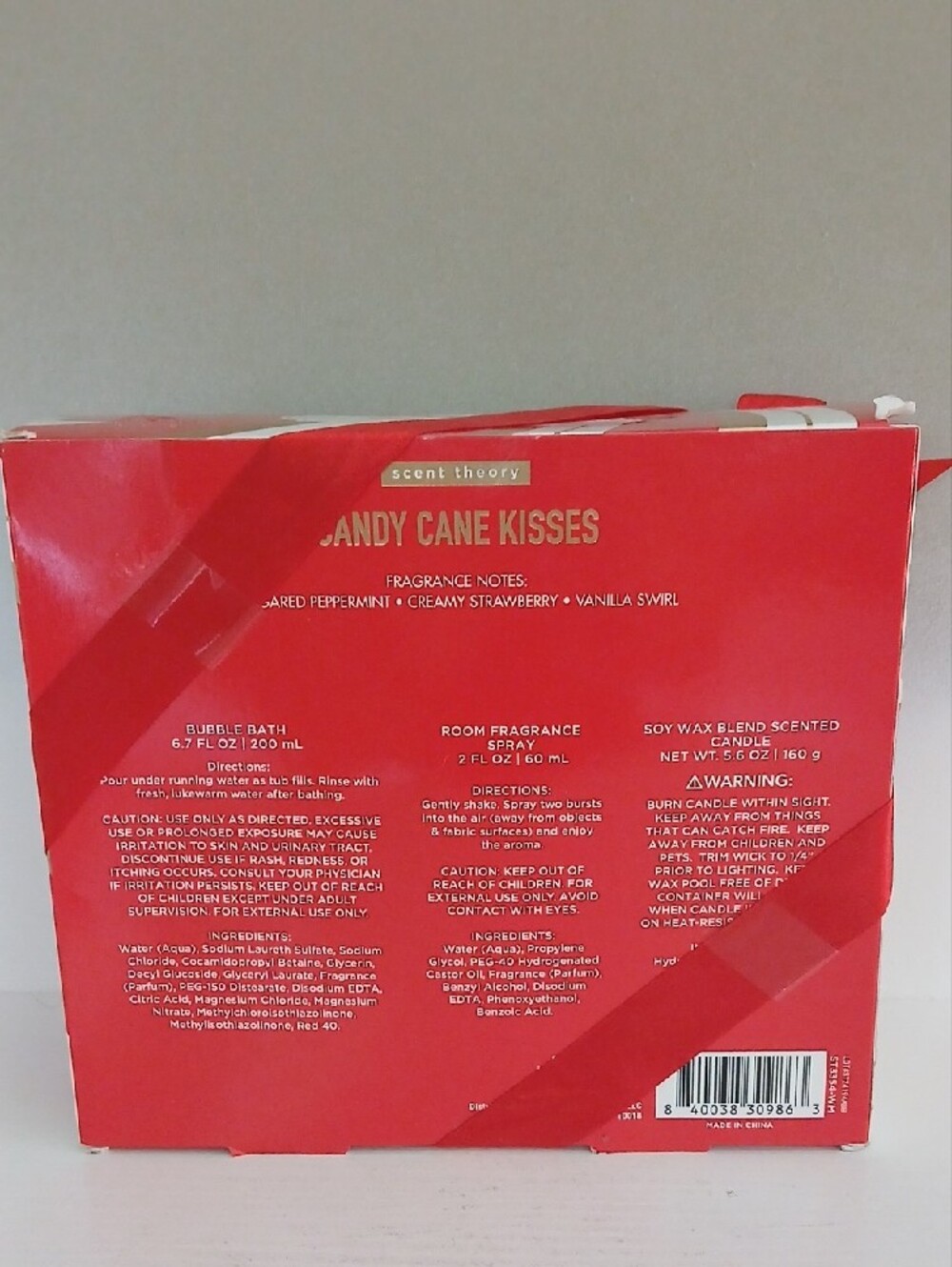 Sweets of the Season Candy Cane Kisses Bath & Body Gift Set - Picture 2 of 5